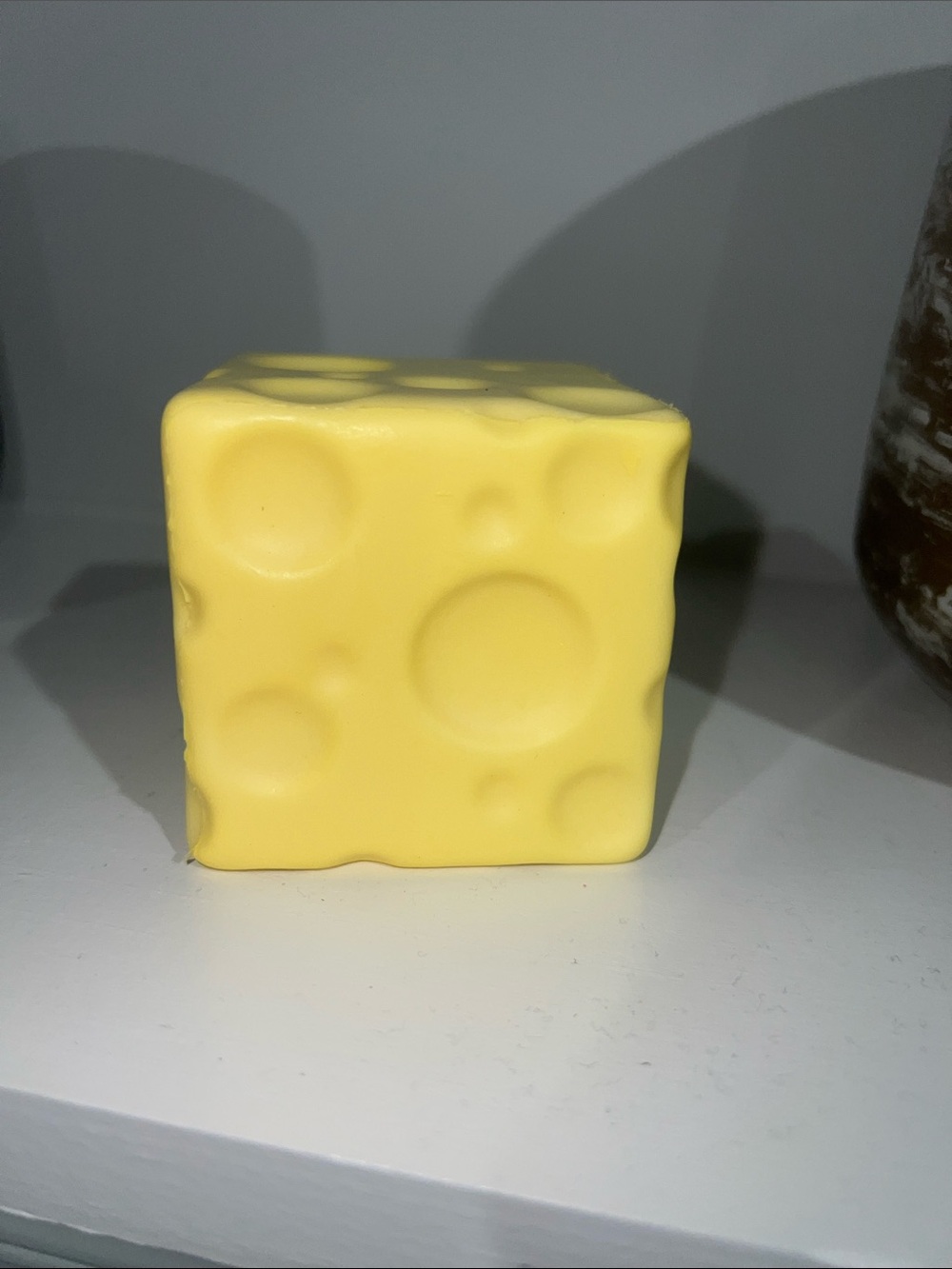 Fragrant cheese block squishy toy